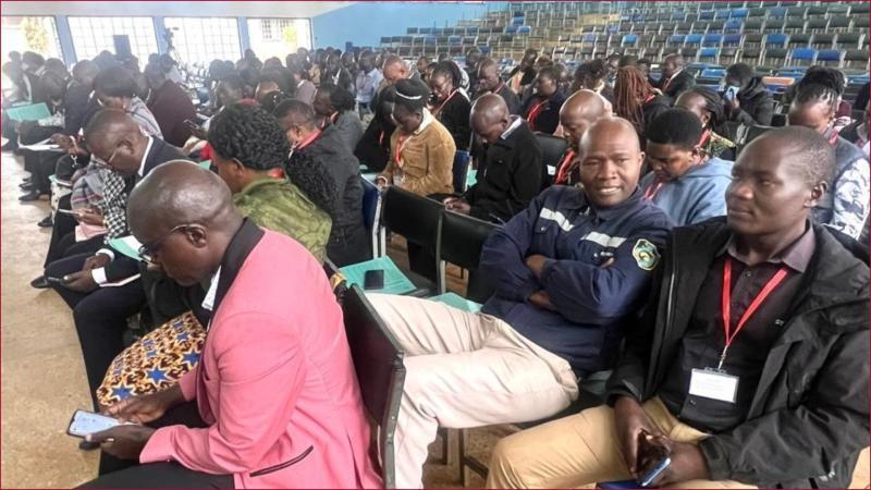 Examiners at a past training organised by KNEC.